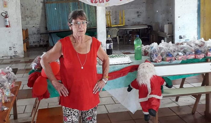 Natal solidário da dona Nelsi
