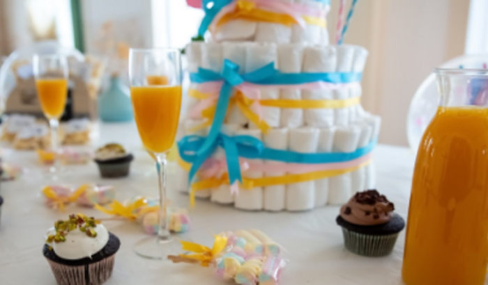 Chá de fralda do Leon 