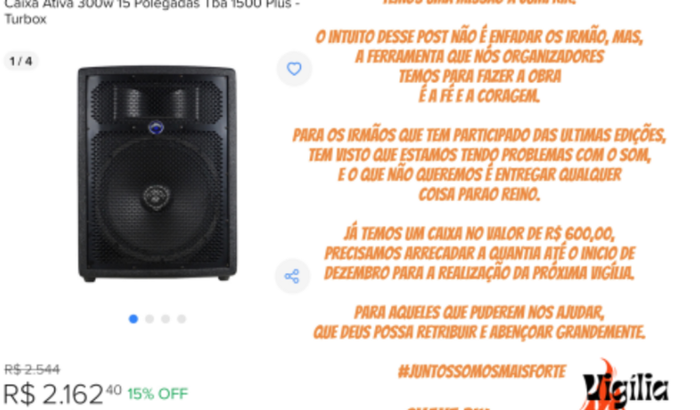Projeto Som - Vigília Movimento Aviva