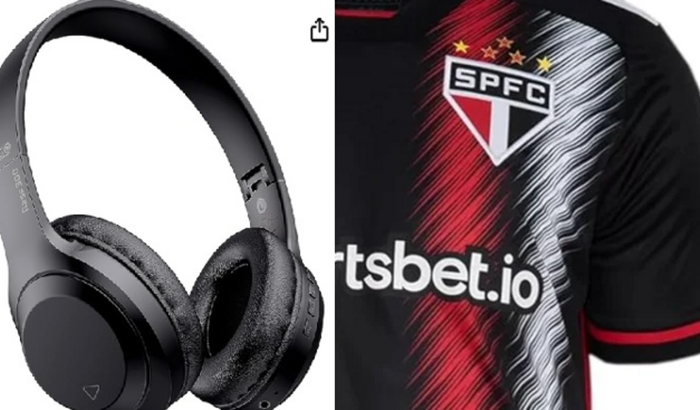 Camisa do São Paulo/Fone de Ouvido!