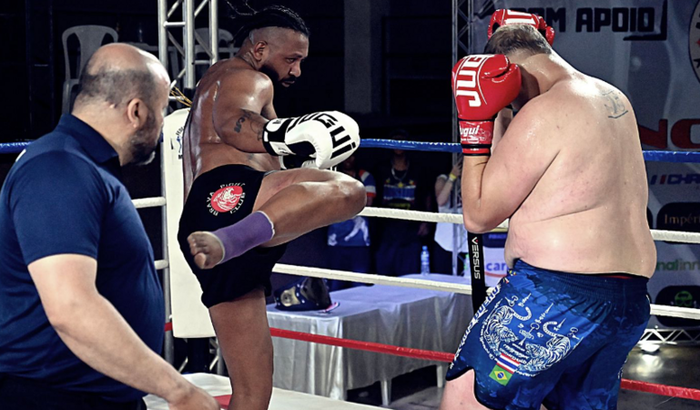 Elton no Brasileiro de Muay Thai