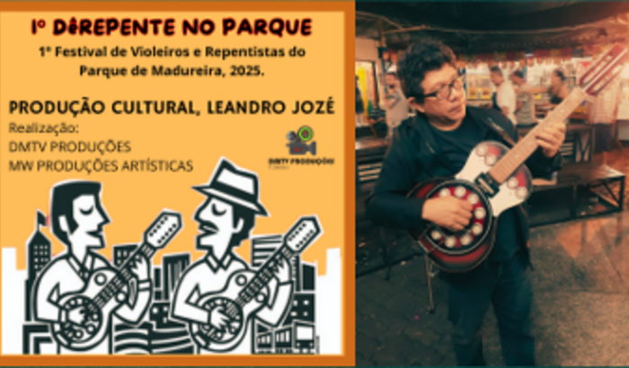 DêREPENTE NO PARQUE. Ajude a realizar o Festival de Violeiros.