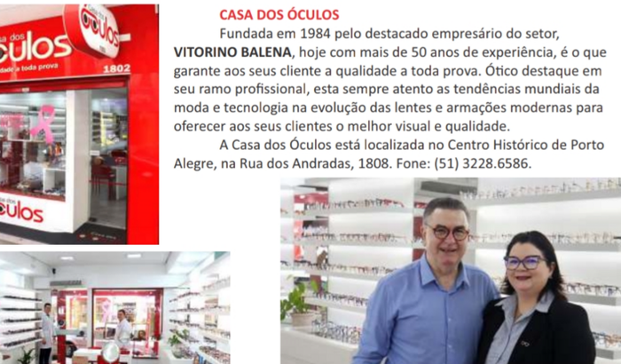 Reerguer Ótica do Balena - Casa dos Óculos 