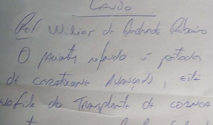 Cirurgia olho de Willian