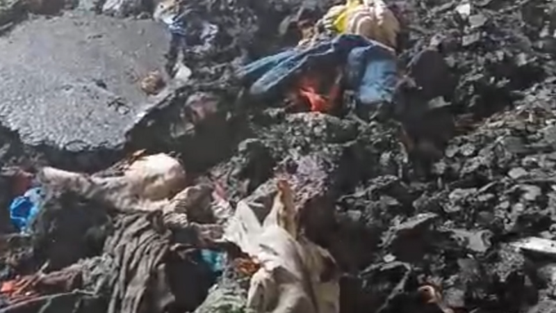 Casa pegou fogo Thais 