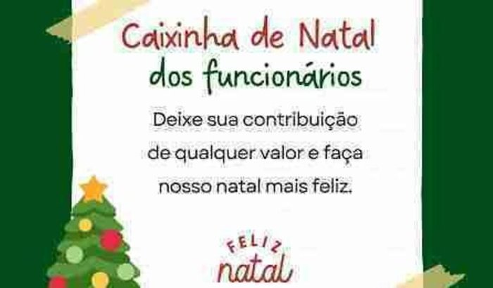 Caixinha de natal dos Funcionários Metropolitan