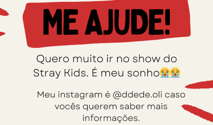 Me ajude a realizar o meu sonho(Show do Stray Kids)