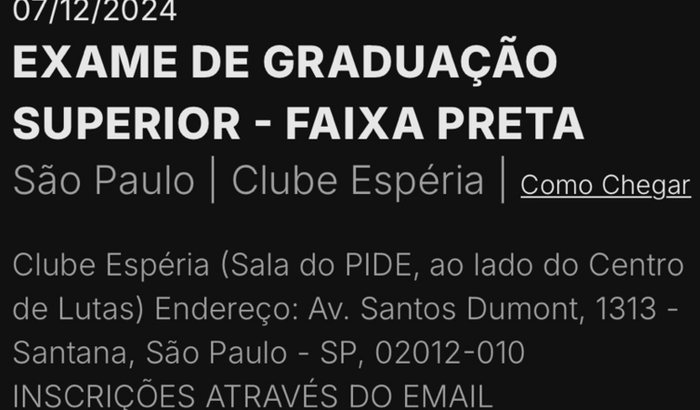 Ajuda para exame de faixa 3o Dan