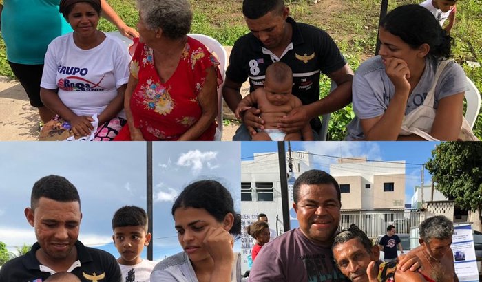 Ajuda pelos desabrigados