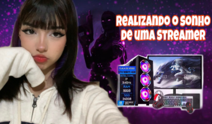 Vakinha Solidária para Pc streamer