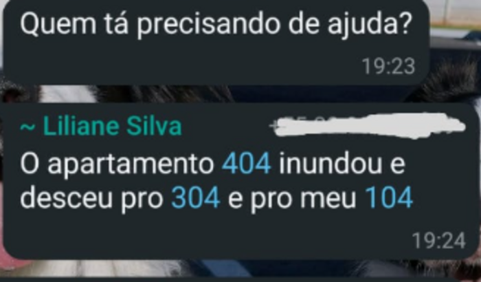 Alagamento no apartamento: Preciso de ajuda pra arrumar tudo.