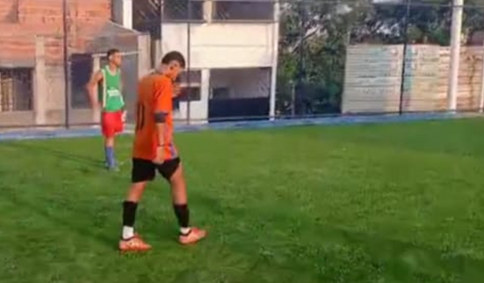 O sonho de um futuro jogador de futebol