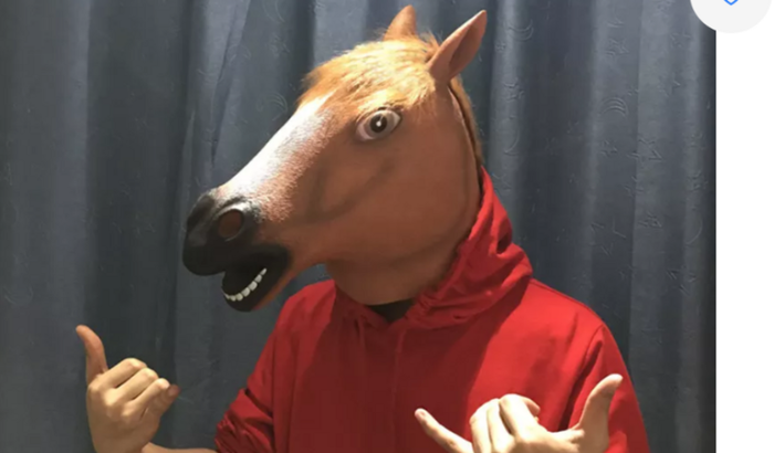 Cosplay /fantasia máscara cavalo