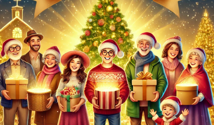 Cesta e Caxinha de Natal - Colaboradores Reserva Santa Rosa