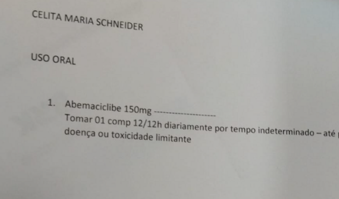 Medicamento Abemaciclibe 150mg( 60 cp)