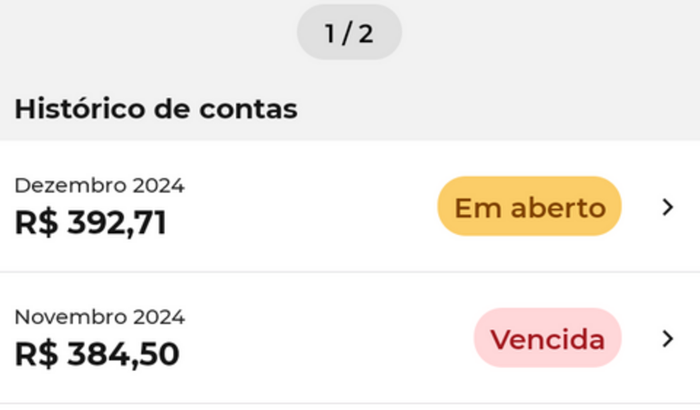 Pagar conta de luz