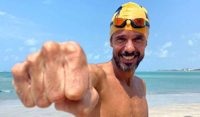 Ajuda para um ex dependente químico completar um IRONMAN 