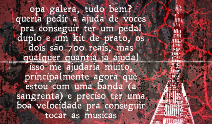 vakinha pedal duplo e kit de pratos