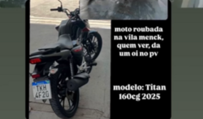Quitar moto furtada - Antenor Lucas
