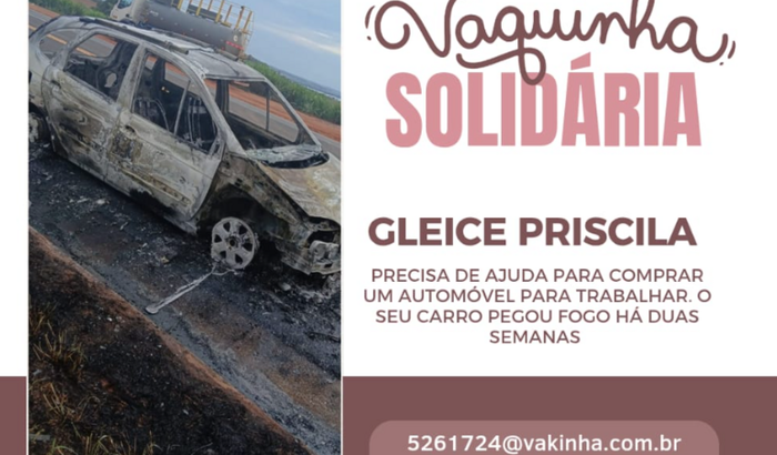 Ajuda para a Gleice comprar um carro 