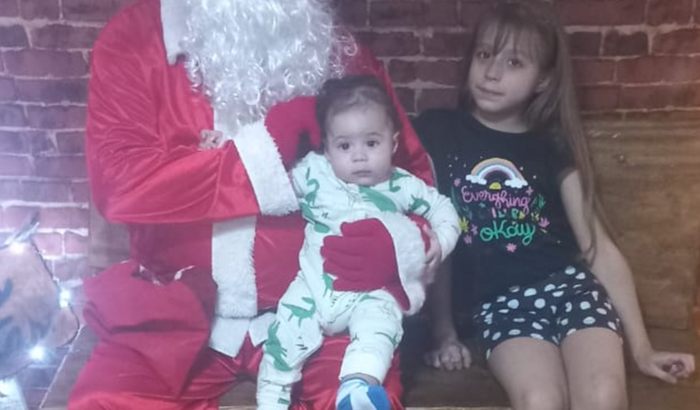 Ajuda solidária para uma família