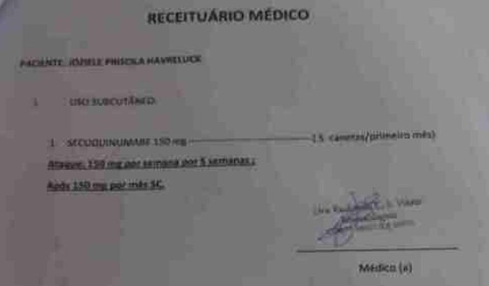 Pedido de ajuda para tratamento 