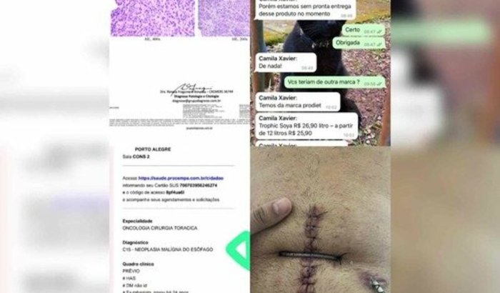 Ajuda para comprar a nutrição enteral para o meu pai e o transporte 