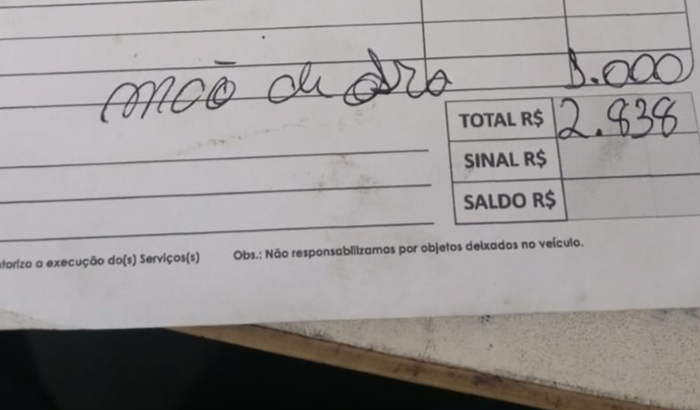 Arrumar o carro motorista de aplicativo