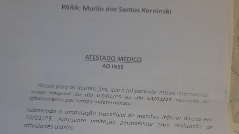 Ajuda para comprar uma prótese membro inferior direito