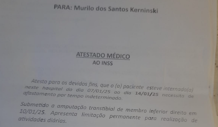 Ajuda para comprar uma prótese membro inferior direito
