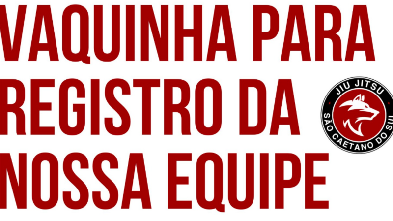 imagem da vaquinha VAQUINHA DE REGISTRO DA EQUIPE