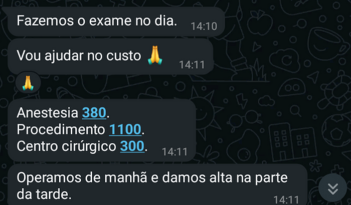 Ajuda para operação na perna do lobinho 
