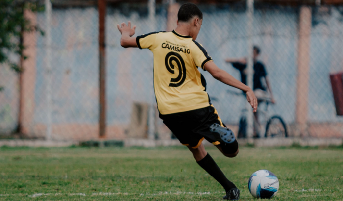 Sonho do kaike " ser um jogador de futebol"