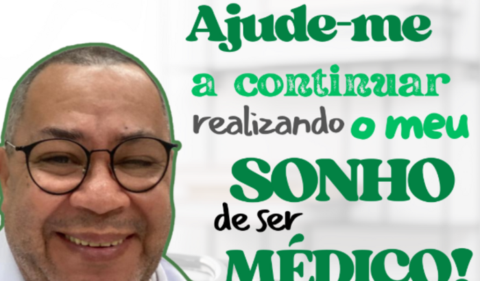 Ajude-me a continuar o meu sonho de ser médico!
