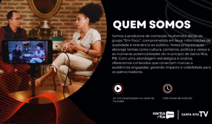 Ajude a Santa Rita TV a captar imagens com qualidade pro! 🎥✨