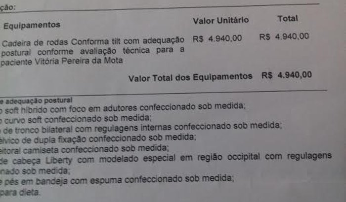 CADEIRA DE RODAS ADAPTADA 