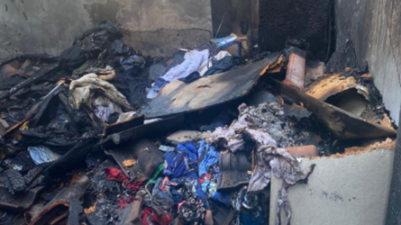 Ajuda para família recomeçar após incêndio 