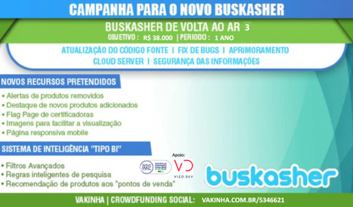 Novo BUSKASHER de Volta ao AR 3 - Renovação da Plataforma e Site