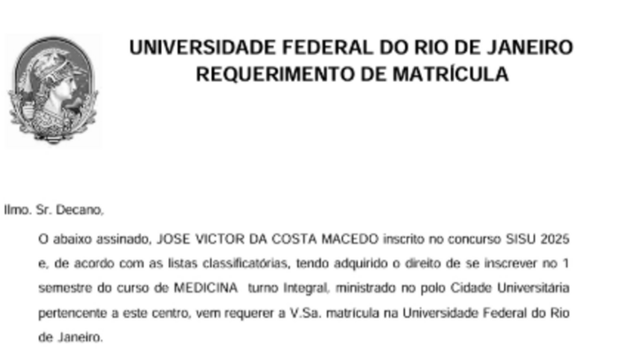 De Angicos/RN para a UFRJ: Apoie minha jornada na Medicina!