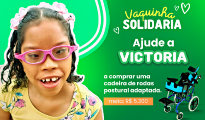Dê asas ao sorriso da Victoria