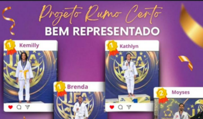 PROJETO RUMO CERTO - 4 KIMONOS JIU-JITSU