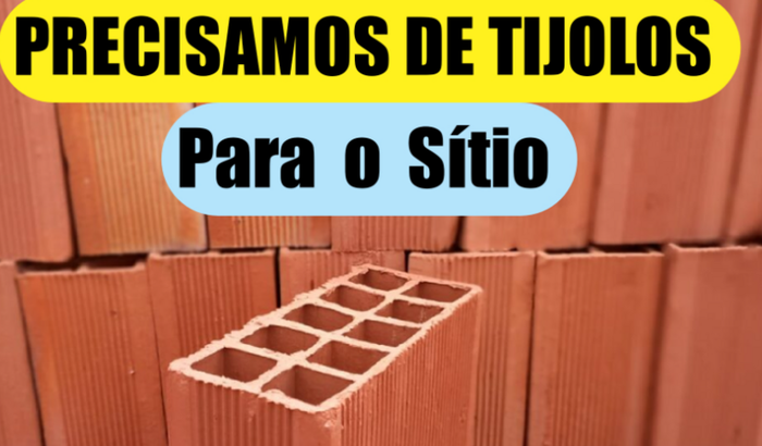TIJOLOS PARA O SITIO