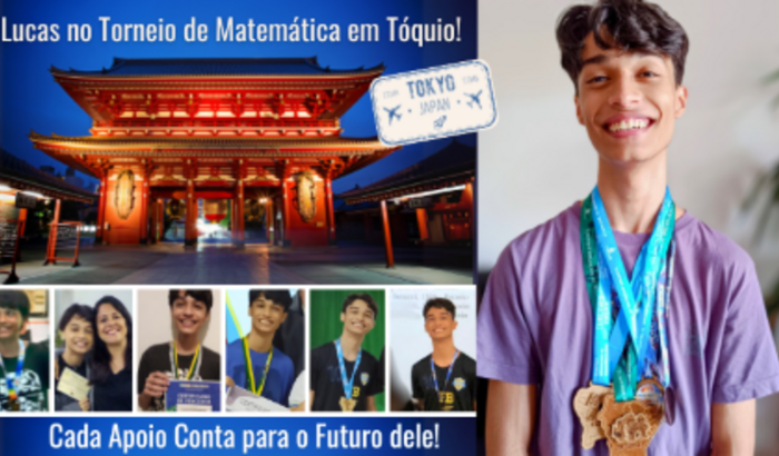 Lucas no Torneio de Matemática em Tóquio!