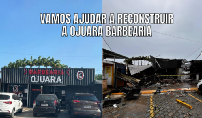 Ajudar a reconstruir OJUARA Barbearia