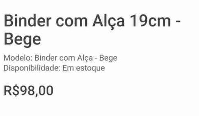 Ajuda para comprar meu binder