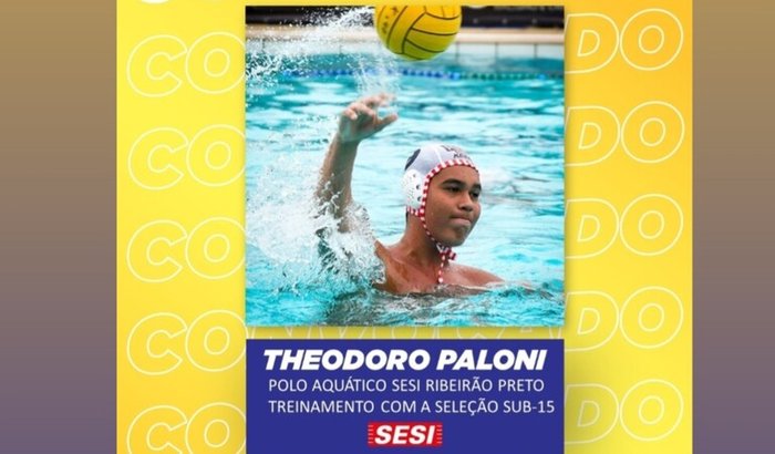THEODORO CONVOCADO SELEÇÃO POLO AQUÁTICO SUB 15