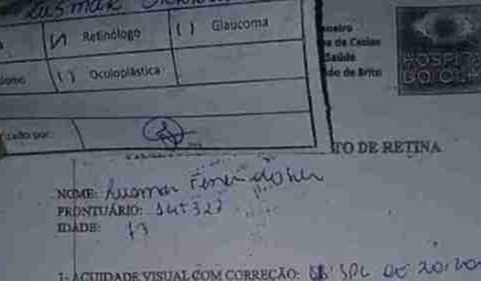 Cirurgia urgente risco de perder a visão 