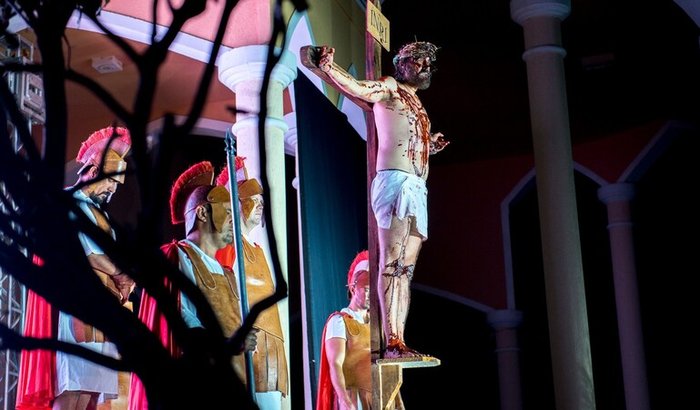 Encenação da Paixão de Cristo Santuário N. Senhora das Graças 2025