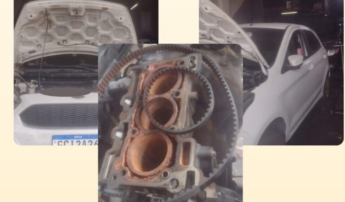 Conserto do carro de trabalho 