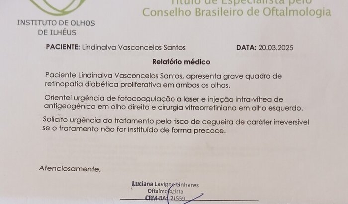 Mim ajuda recuperar minha visão 